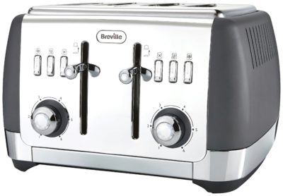 Breville - Strata 4 Slice Toaster - Matt Grey